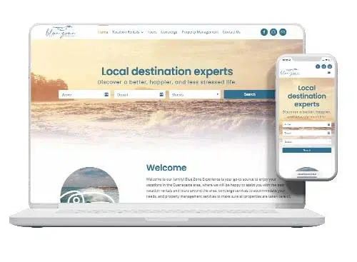 Blue Zone Experience, Website by Pacific Web | Pacific Creative Studio Blue Zone Experience, Website by Pacific Web Pacific
