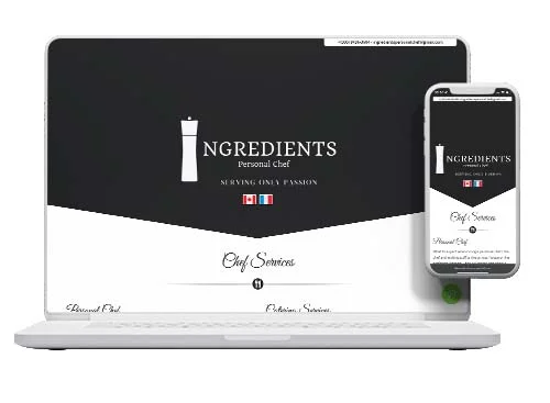 Ingredients Personal Chef, Website by Pacific Web | Pacific Creative Studio The Palace, Website by Pacific Web Pacific