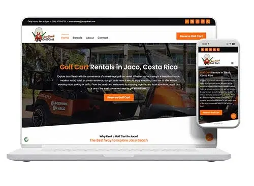 Jaco Golf Cart, Website by Pacific Web | Pacific Creative Studio Jaco Golf Cart, Website by Pacific Web Pacific