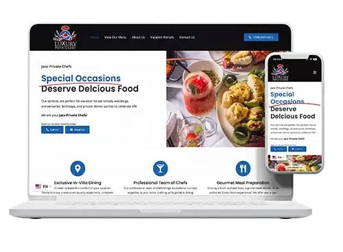 Luxury Private Chefs, Website by Pacific Web | Pacific Creative Studio Luxury Private Chefs, Website by Pacific Web Pacific