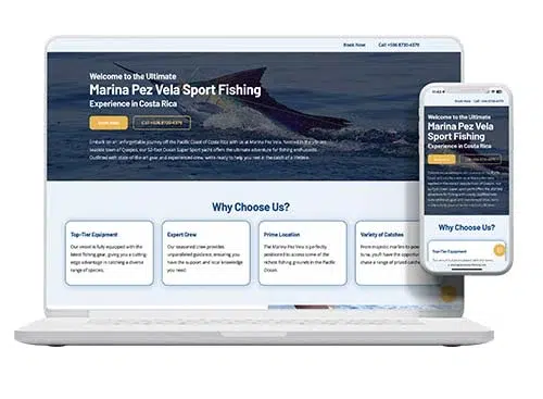 Marina Pez Vela Fishing, Website by Pacific Web | Pacific Creative Studio Marina Pez Vela Fishing, Website by Pacific Web Pacific