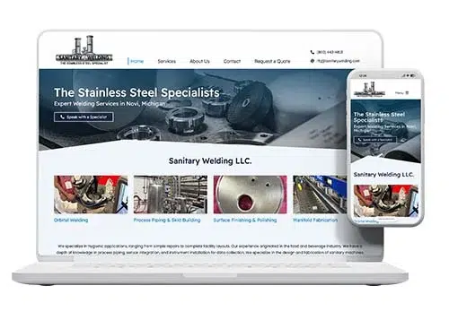 Sanitary Welding, Website by Pacific Marketing | Pacific Creative Studio Sanitary Welding, Website by Pacific Marketing Pacific
